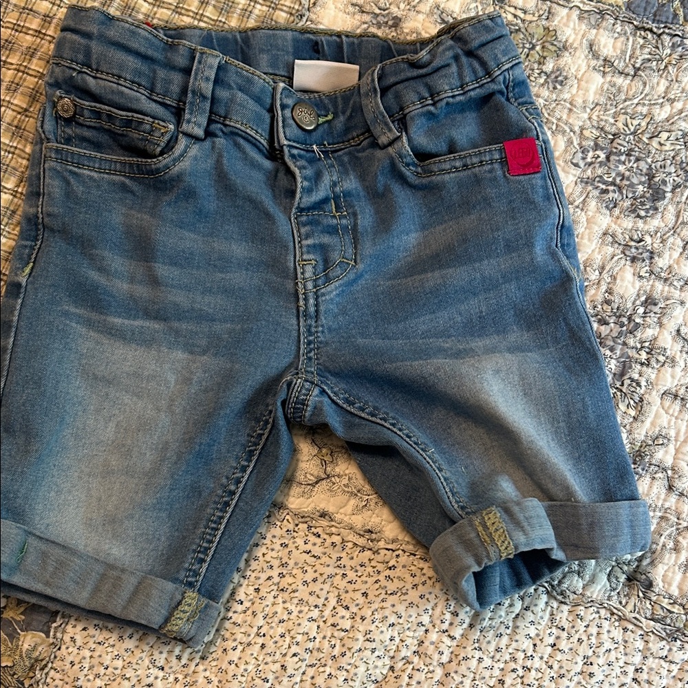 Lego Kids Denim Shorts with Red Patch
